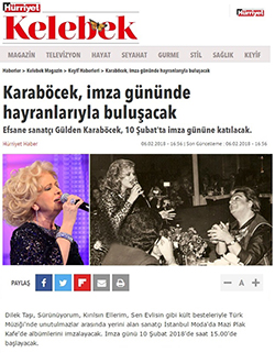 Hürriyet Gazetesi Kelebek Eki / Gülden Karaböcek İmza Günü