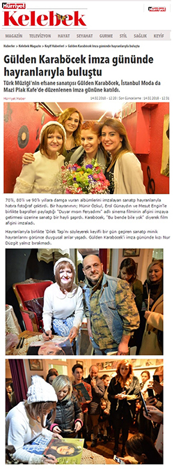 Hürriyet Gazetesi Kelebek Eki / Gülden Karaböcek İmza Günü