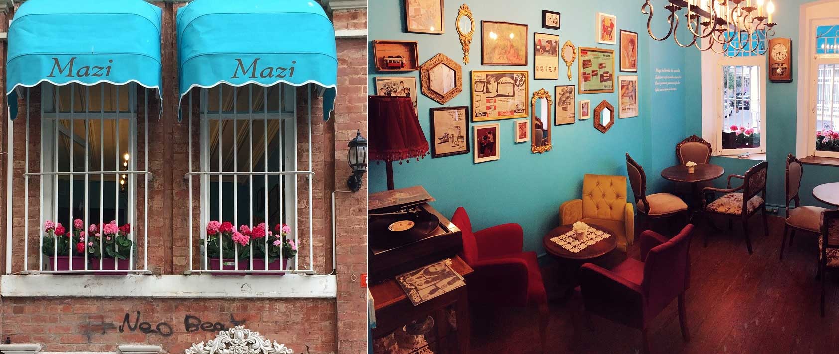 Mazi Plak Cafe Hem Plakçı Hem Cafe